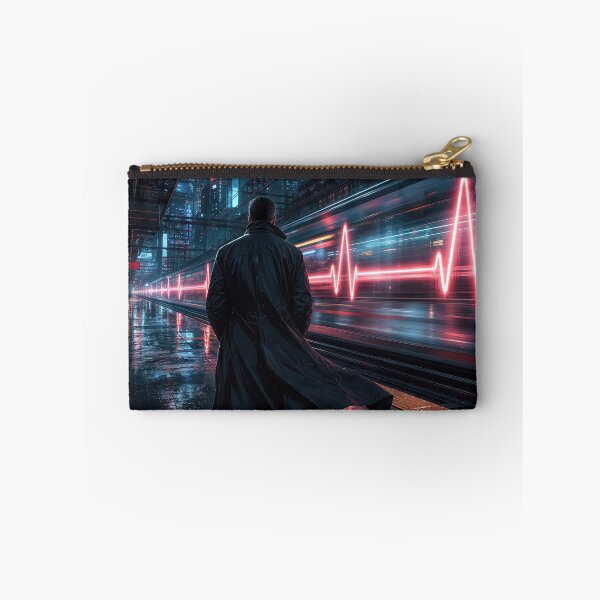 Item preview, Neon Heartbeat Sign on a Speeding Train designed and sold by Maria Dryfhout.