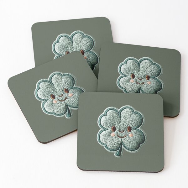 Item preview, Cute Lucky Clover Embroidery designed and sold by MegaNovaArt.
