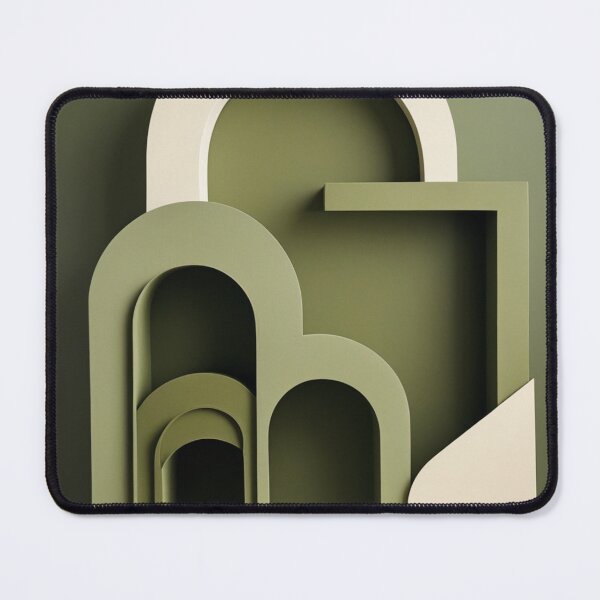Item preview, Metaphysical Architecture Cream Terracotta Tones Print designed and sold by EnmarcArt.
