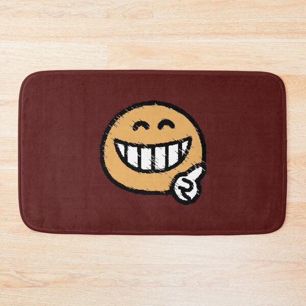 Item preview, Orange Smiley Face Big Teeth Sketch Effect designed and sold by AstronautMerch.