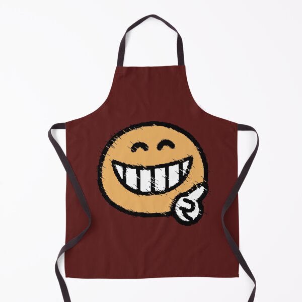 Item preview, Orange Smiley Face Big Teeth Sketch Effect designed and sold by AstronautMerch.