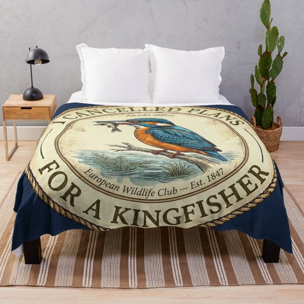 Item preview, I Cancelled Plans For a Kingfisher Wildlife Club designed and sold by CalmCapy Co.