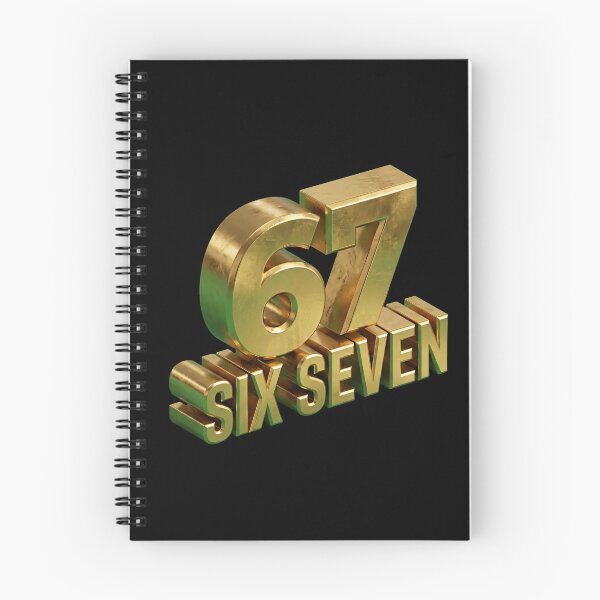 Item preview, 67 Six Seven - Trendy 3D Gold Luxury Edition Meme designed and sold by Utopian-Magic.
