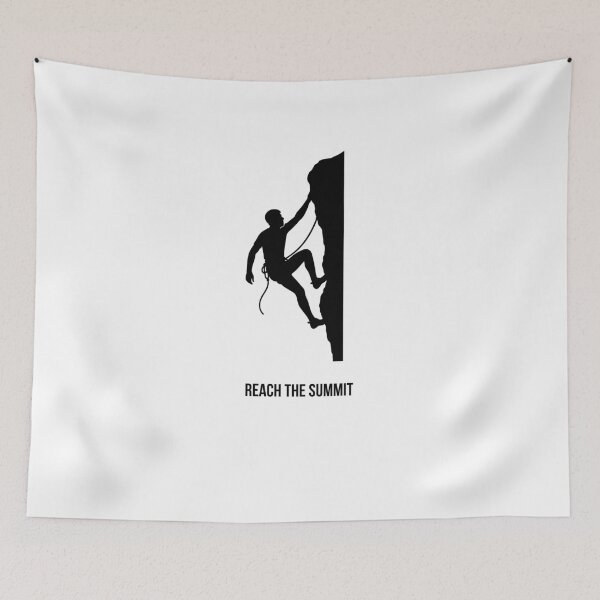 Item preview, Reach The Summit - Mountain Climbing Adventure Design designed and sold by onubi.