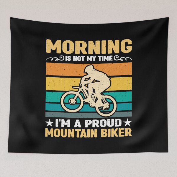 Item preview, Mountain Biker Morning Is Not My Time I'm Biker designed and sold by tshirtconcepts.