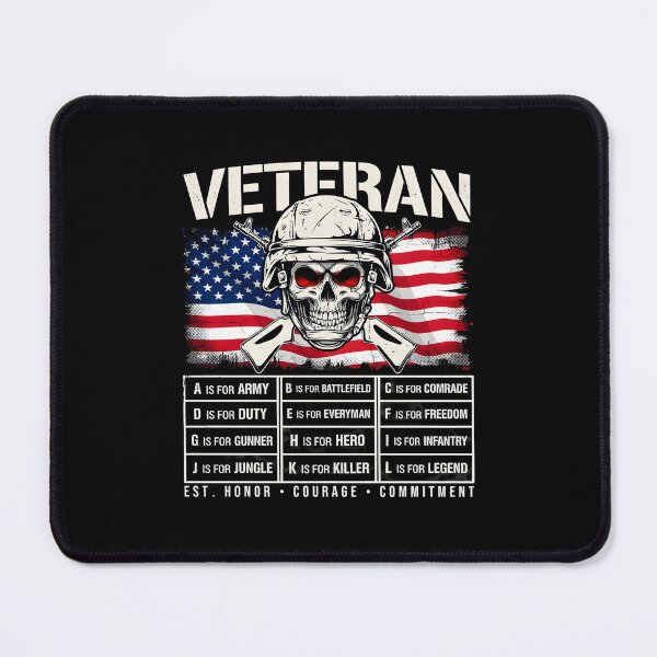Item preview, Veteran Alphabet Patriotic Military Lifestyle American Flag designed and sold by Redgiant87x.