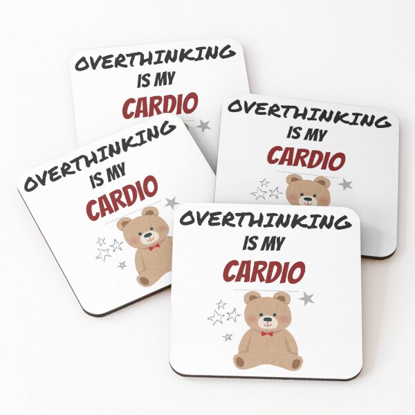 Item preview, Overthinking Is My Cardio – Funny Anxiety Humor Design designed and sold by Luashvili.