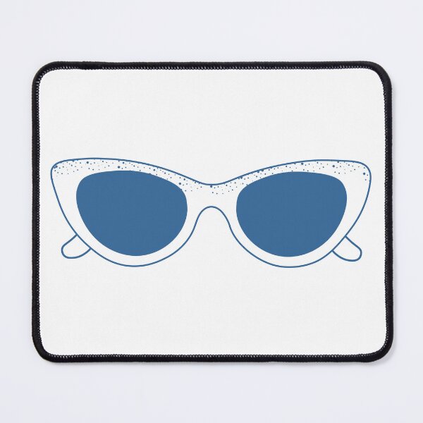 Item preview, Retro White Cat Eye Sunglasses Illustration designed and sold by BetweenForms.