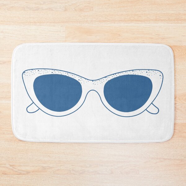Item preview, Retro White Cat Eye Sunglasses Illustration designed and sold by BetweenForms.