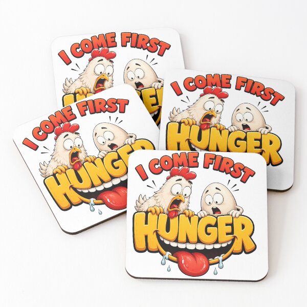 Item preview, Hunger Comes First: The Funny Chicken and Egg Dilemma designed and sold by AbderraimArt.