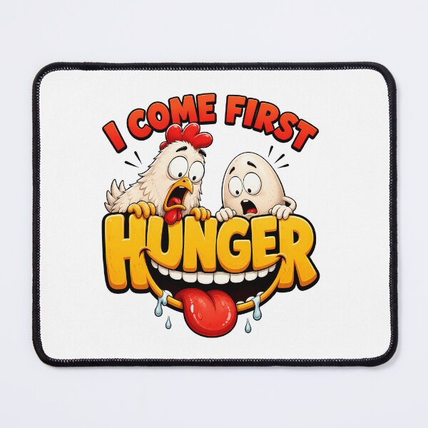 Item preview, Hunger Comes First: The Funny Chicken and Egg Dilemma designed and sold by Abderraim.