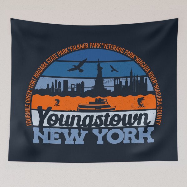 Item preview, Youngstown New York Sunset Retro Vintage Local Pride Logo designed and sold by CRHPOD20.