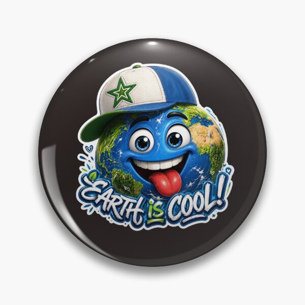 Item preview, Earth Is Cool Funny Planet Character designed and sold by Essi80.