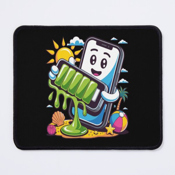 Item preview, Funny Smartphone Melting Battery in Summer Heat designed and sold by DailySparks.