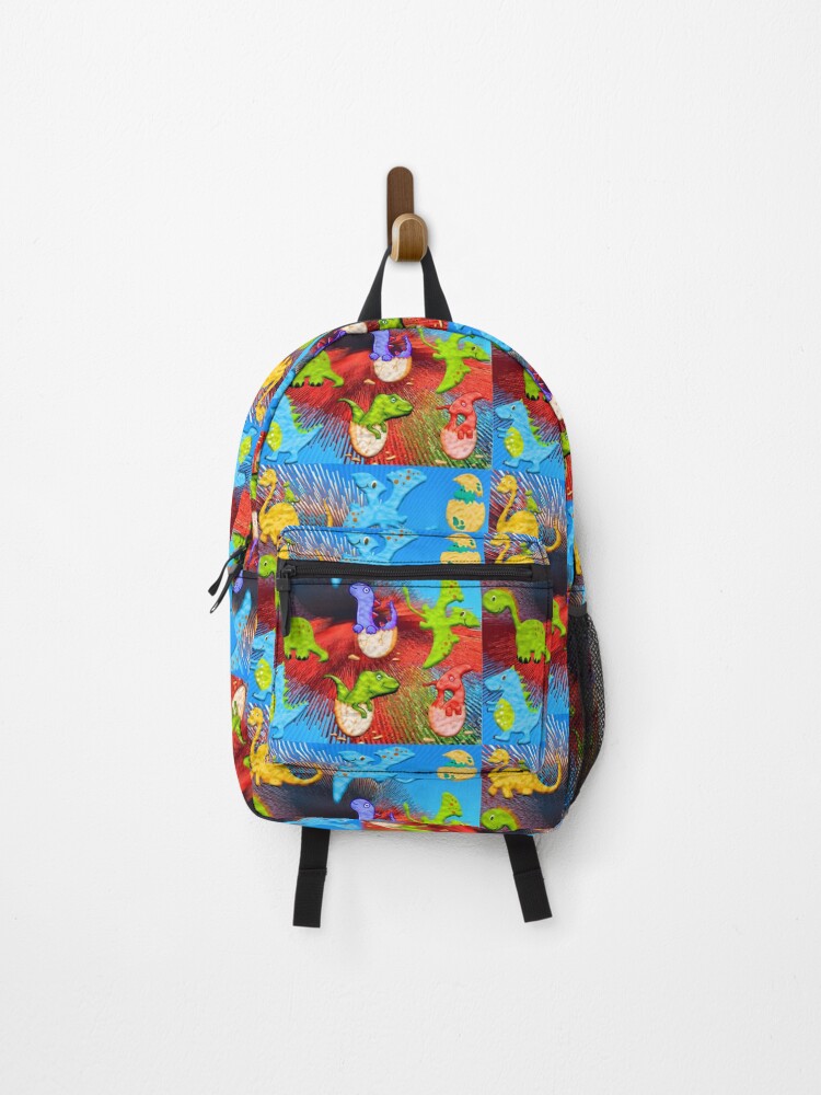 Thumbnail 1 of 3, Backpack, Dinosaur Colorful Design designed and sold by emanni.