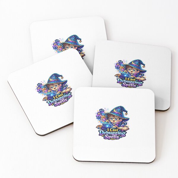 Item preview, I Cast Debugging Spells Sticker | Cute Programmer Wizard Coding Magic | Funny Developer Laptop Sticker designed and sold by MinimalMood Studio.