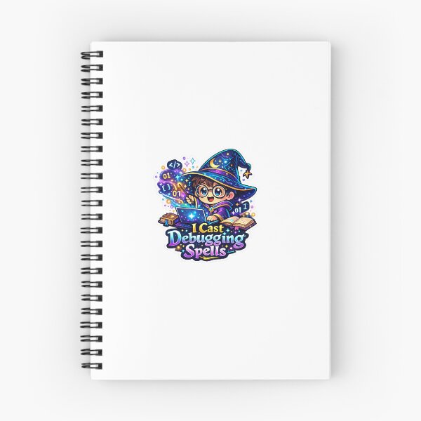 Item preview, I Cast Debugging Spells Sticker | Cute Programmer Wizard Coding Magic | Funny Developer Laptop Sticker designed and sold by MinimalMood Studio.