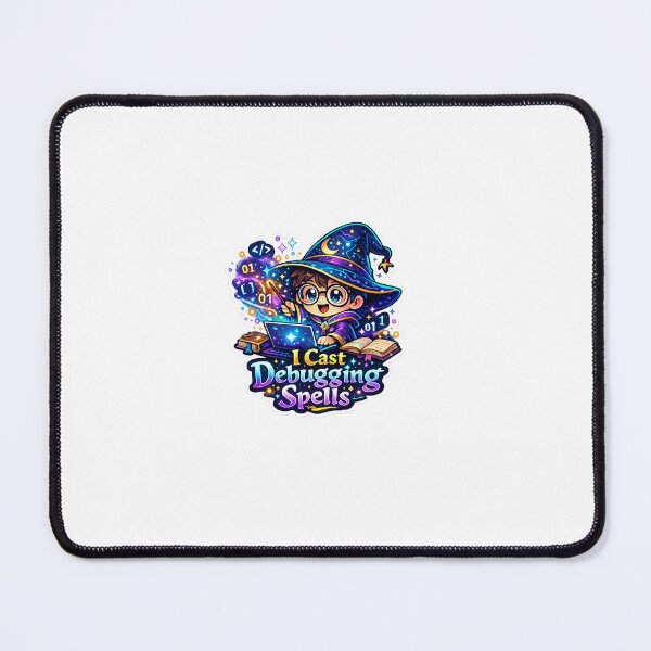 Item preview, I Cast Debugging Spells Sticker | Cute Programmer Wizard Coding Magic | Funny Developer Laptop Sticker designed and sold by MinimalMood Studio.
