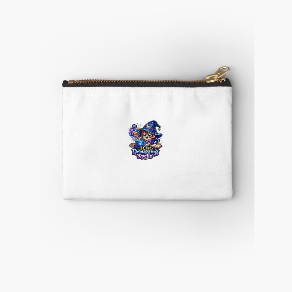 Item preview, I Cast Debugging Spells Sticker | Cute Programmer Wizard Coding Magic | Funny Developer Laptop Sticker designed and sold by MinimalMood Studio.