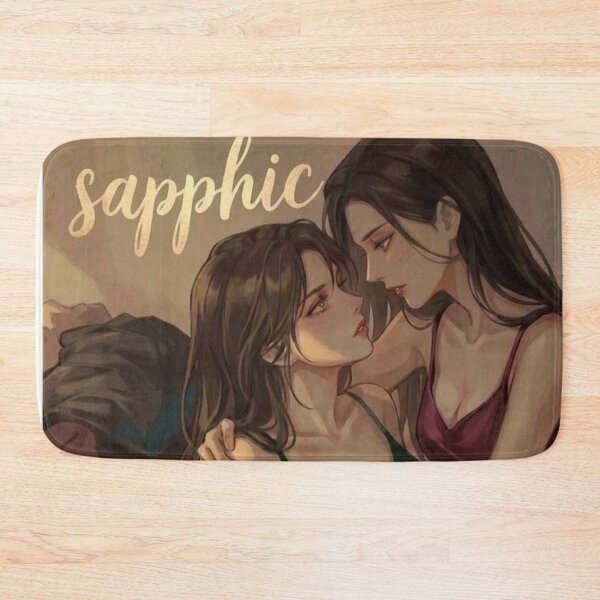 Item preview, Sapphic Love | Soft Anime WLW Couple | Cozy Romance Art designed and sold by IRON SIREN.