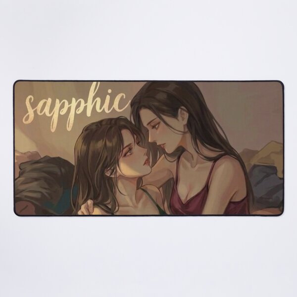 Item preview, Sapphic Love | Soft Anime WLW Couple | Cozy Romance Art designed and sold by IRON SIREN.