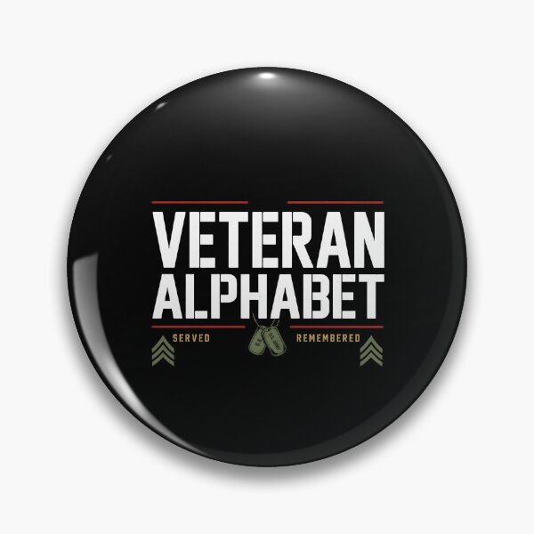 Item preview, Veteran Alphabet Military Veteran Pride Patriotic American Flag designed and sold by Redgiant87x.