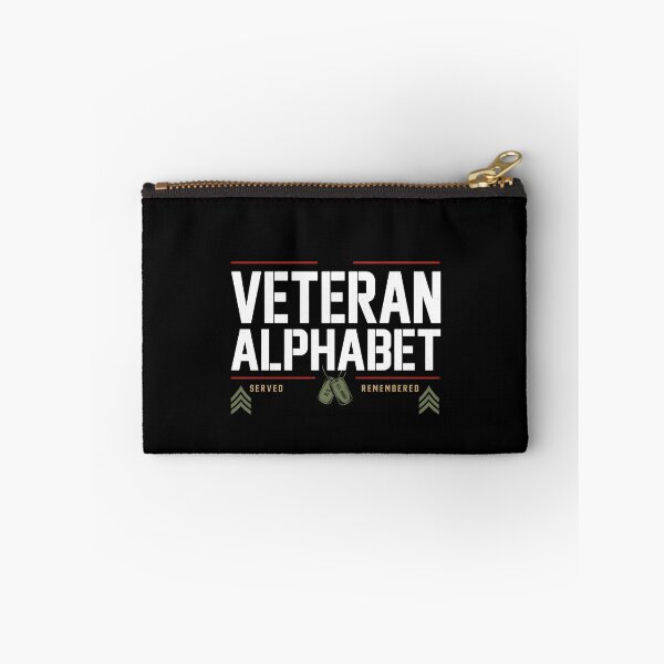 Item preview, Veteran Alphabet Military Veteran Pride Patriotic American Flag designed and sold by Redgiant87x.