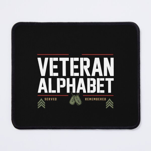 Item preview, Veteran Alphabet Military Veteran Pride Patriotic American Flag designed and sold by Redgiant87x.