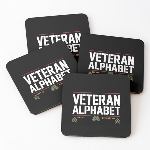 Item preview, Veteran Alphabet Military Veteran Pride Patriotic American Flag designed and sold by Redgiant87x.