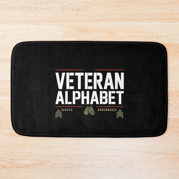 Item preview, Veteran Alphabet Military Veteran Pride Patriotic American Flag designed and sold by Redgiant87x.