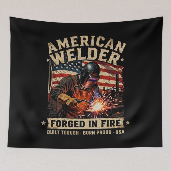 Item preview, Welder Shirt American Flag Welding Gift designed and sold by LabCore.
