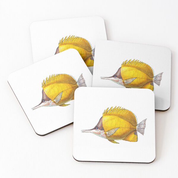 Item preview, Yellow Longnose Butterflyfish - Watercolor Illustration designed and sold by AquarellChill.