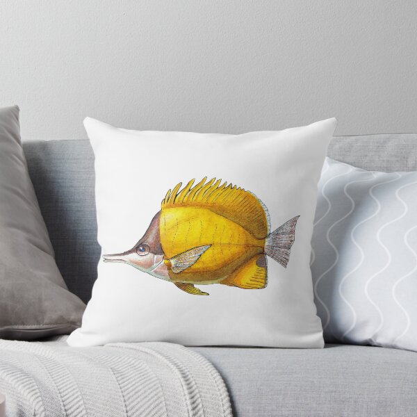Item preview, Yellow Longnose Butterflyfish - Watercolor Illustration designed and sold by AquarellChill.