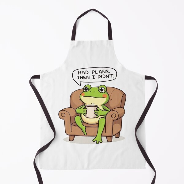 Item preview, Funny Frog Cartoon Had Plans Meme designed and sold by BeautifulVibe.