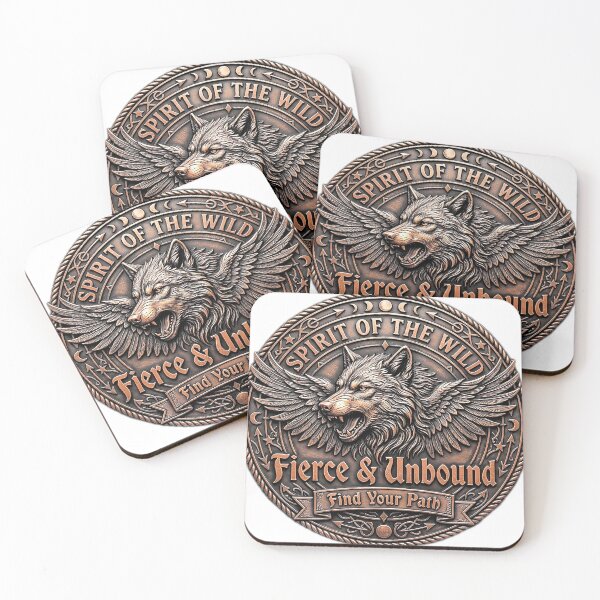 Item preview, Fierce and Unbound Winged Wolf Vintage Emblem designed and sold by Munib302.