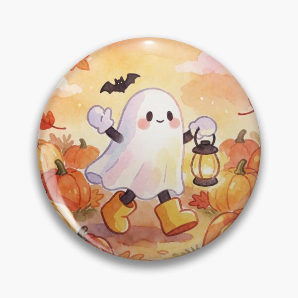 Item preview, Pumpkin Patch Ghost | Cozy Autumn Halloween designed and sold by AillustriaAK.