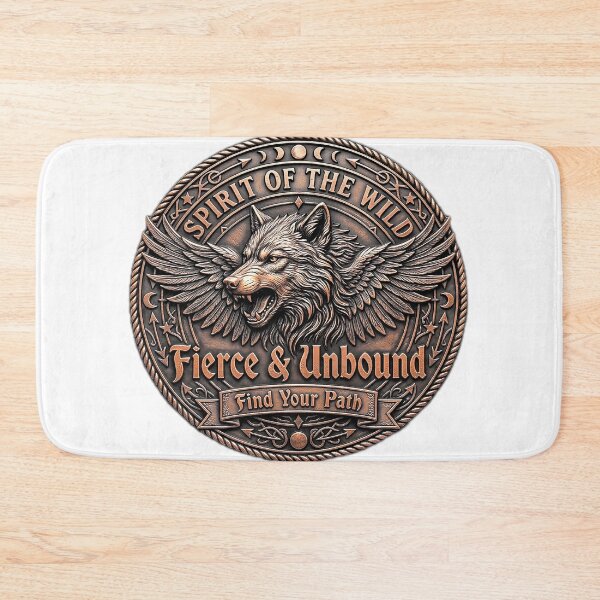 Item preview, Fierce and Unbound Winged Wolf Vintage Emblem designed and sold by Munib320.
