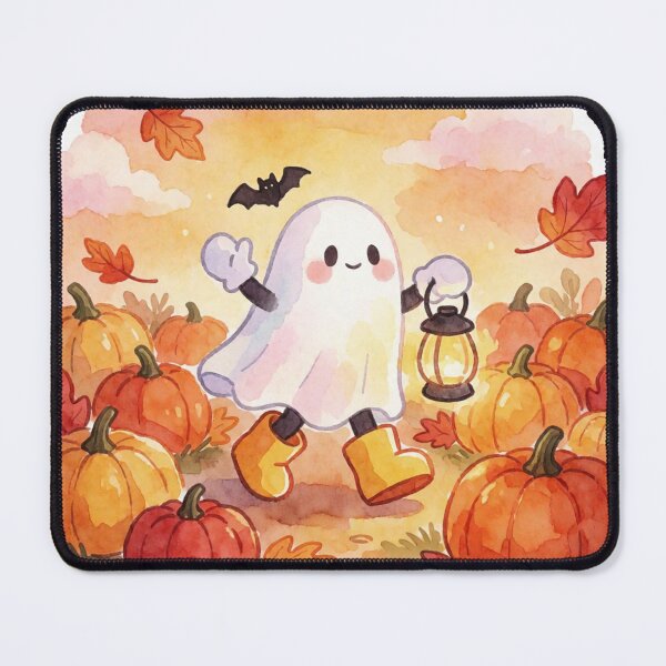 Item preview, Pumpkin Patch Ghost | Cozy Autumn Halloween designed and sold by AillustriaAK.