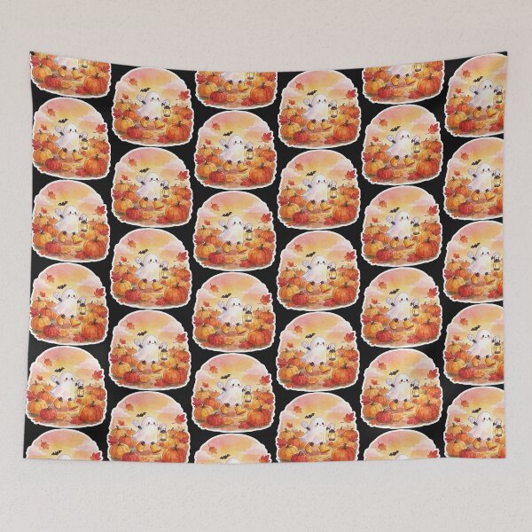 Item preview, Pumpkin Patch Ghost | Cozy Autumn Halloween designed and sold by AillustriaAK.