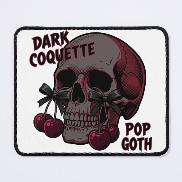 Item preview,  Dark Coquette Skull with Black Cherries and Silk Bows designed and sold by CozyDesignsCo.