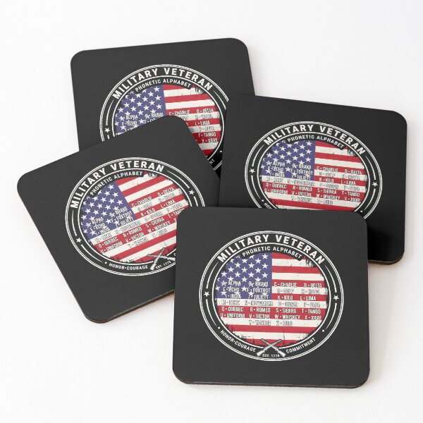 Item preview, Veteran Alphabet American Flag Patriotic Design for Military Veterans designed and sold by Redgiant87x.