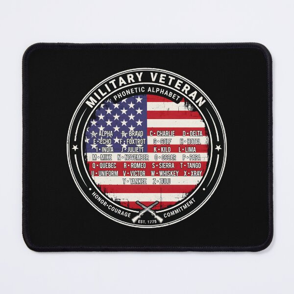 Item preview, Veteran Alphabet American Flag Patriotic Design for Military Veterans designed and sold by Redgiant87x.