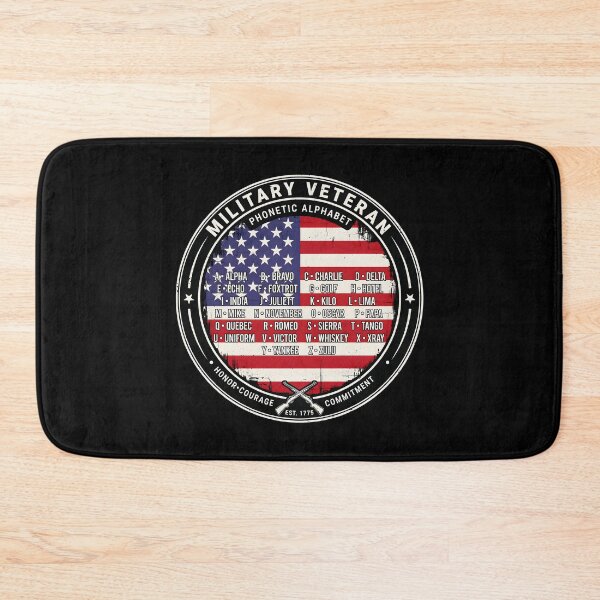 Item preview, Veteran Alphabet American Flag Patriotic Design for Military Veterans designed and sold by Redgiant87x.