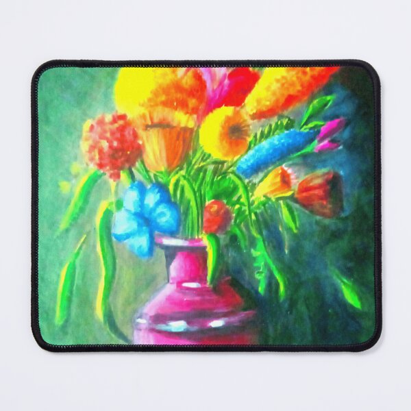 Item preview, Vibrant Flowers in a purple vase aesthetic purposes designed and sold by Shukasya-Arts.