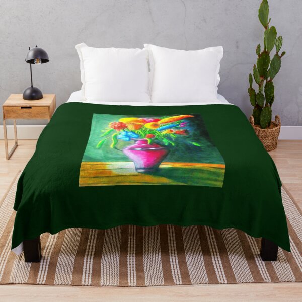 Item preview, Vibrant Flowers in a purple vase aesthetic purposes designed and sold by Shukasya-Arts.
