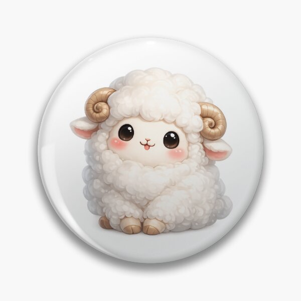Item preview, Charming Baby Sheep Kawaii Animal Art designed and sold by ajamzbox.