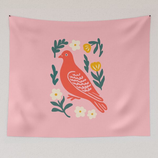 Item preview, Dove Cottage Nordic Folk Illustration designed and sold by soheedesigns.