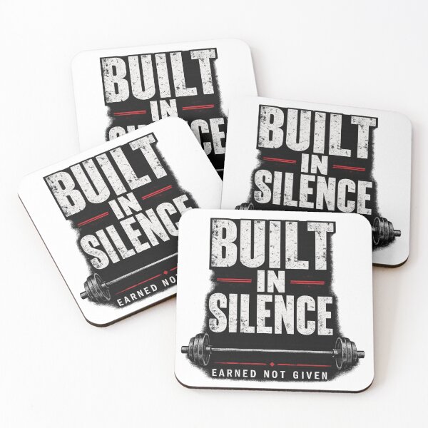 Item preview, Built In Silence Gym Motivation T-Shirt designed and sold by Hadamah.