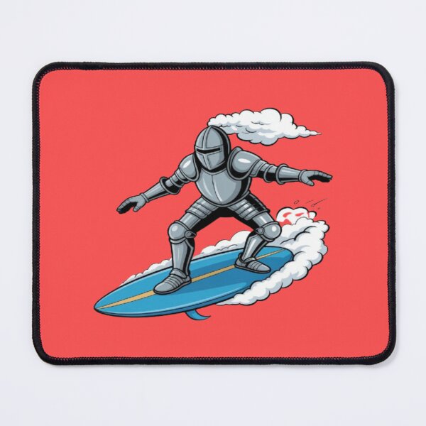Item preview, Funny Medieval Knight Surfing on Summer Beach designed and sold by DailySparks.