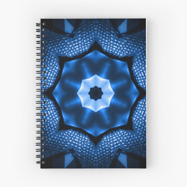 Item preview, Blue Kaleidoscopic Mandala Star designed and sold by IntelliMindDesigns.